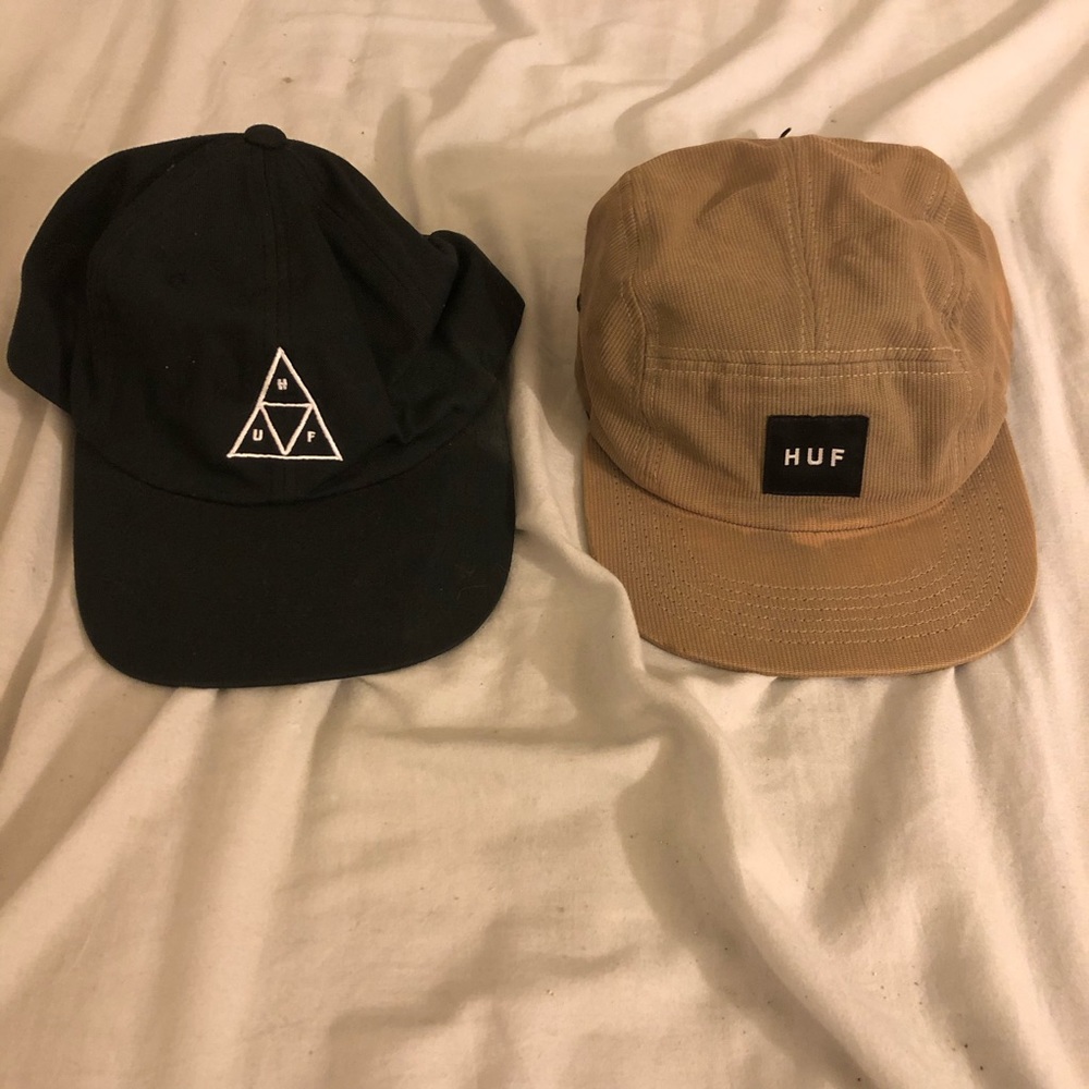 Two HUF hats